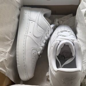 Nike Air Force 1 Gray Box with White Logo